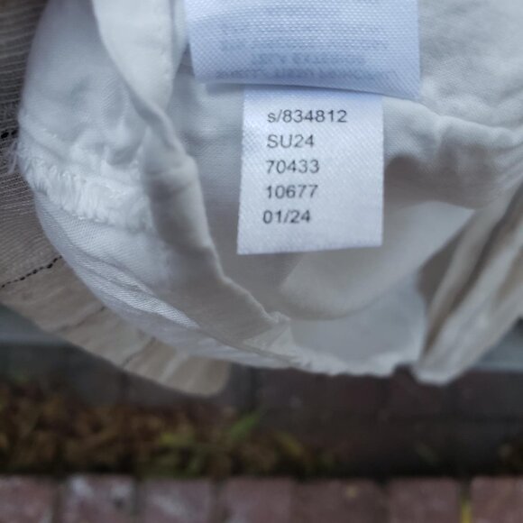 Ann Taylor Weekend Ruffle Striped Midi Dress - Picture 8 of 8